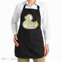 Rubber Duck Skeleton Lazy Halloween Costume Funny Ducky Apron thumb 2