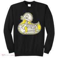 Rubber Duck Skeleton Lazy Halloween Costume Funny Ducky Sweatshirt thumb 0