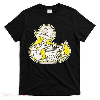Rubber Duck Skeleton Lazy Halloween Costume Funny Ducky T-Shirt