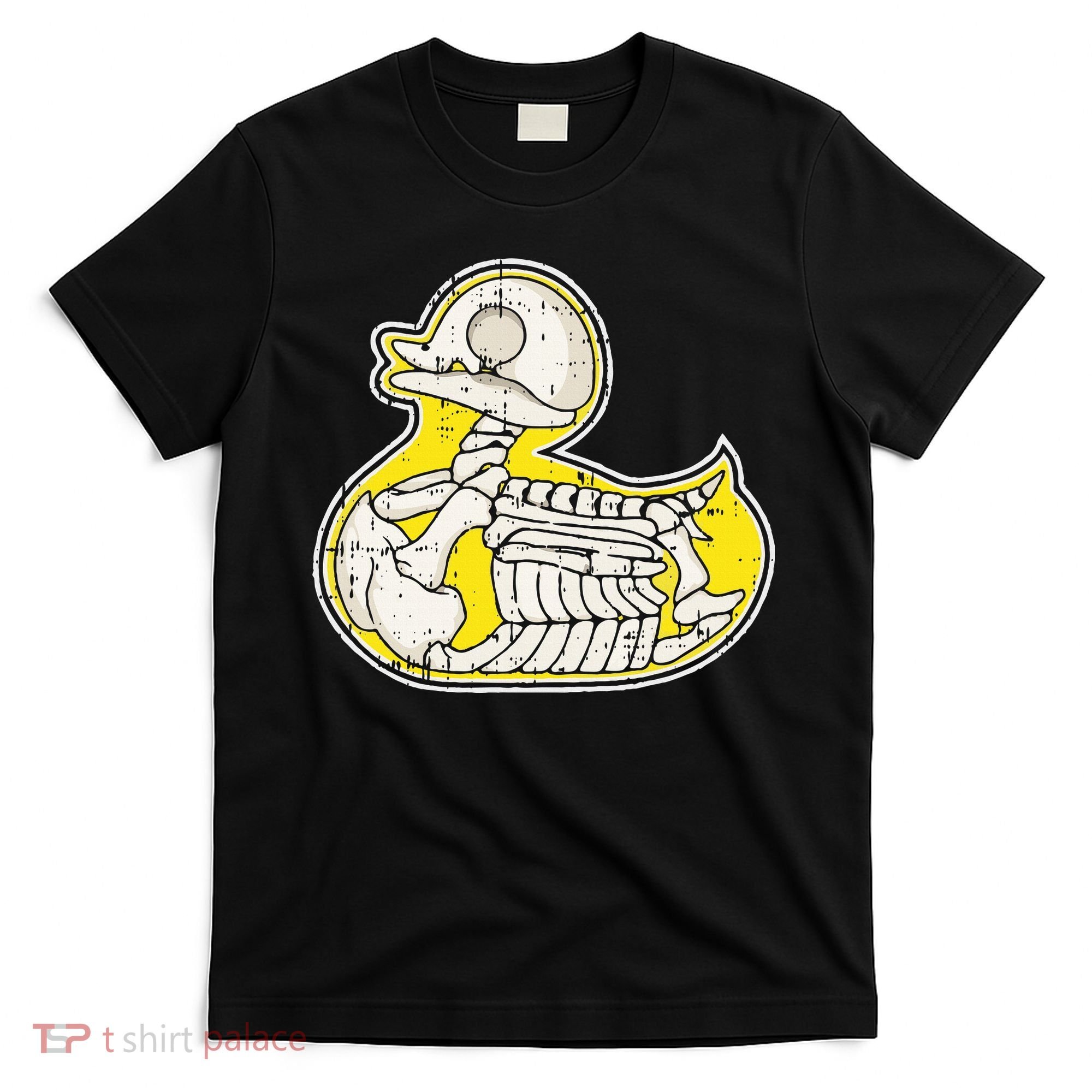 Rubber Duck Skeleton Lazy Halloween Costume Funny Ducky T-Shirt