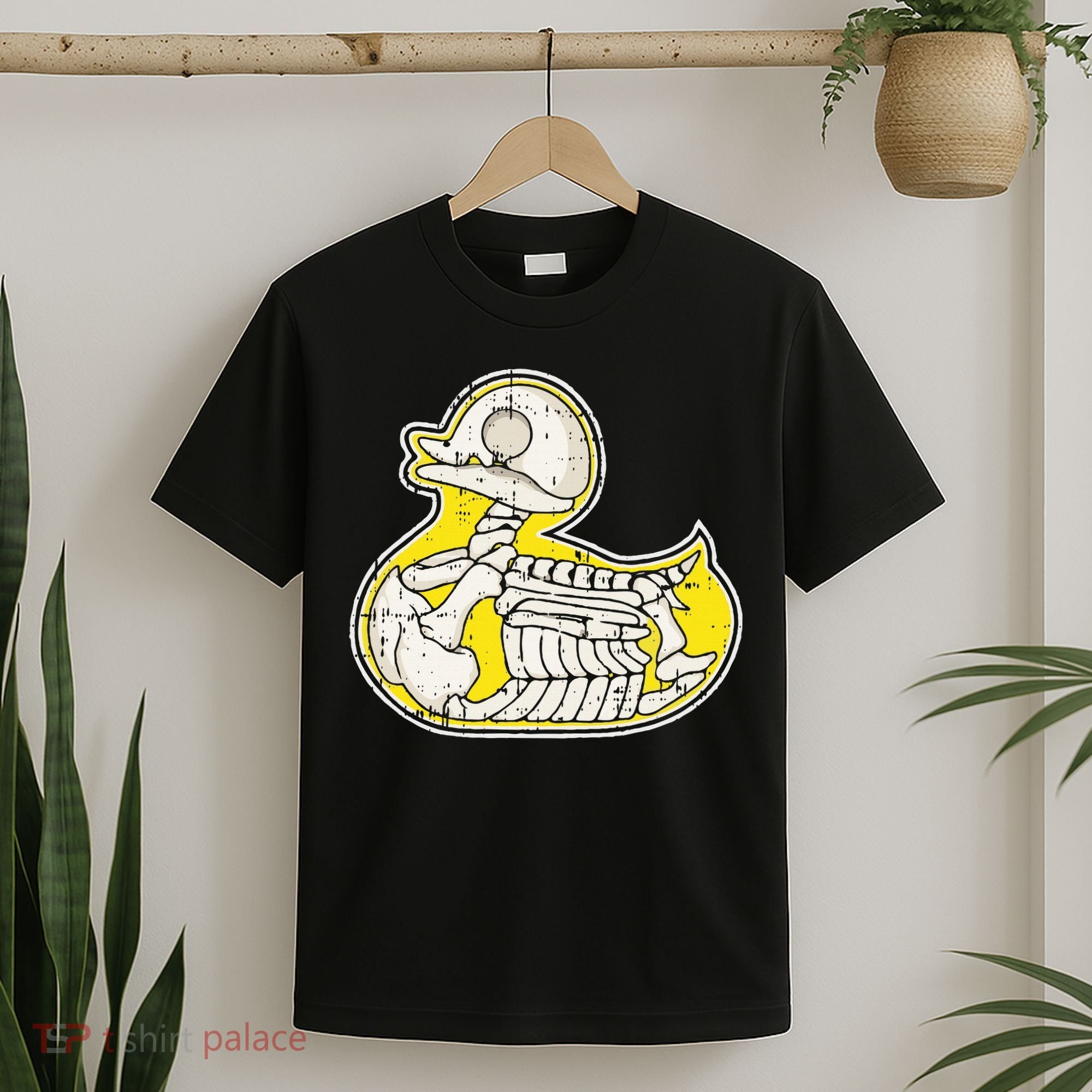 Rubber Duck Skeleton Lazy Halloween Costume Funny Ducky T-Shirt
