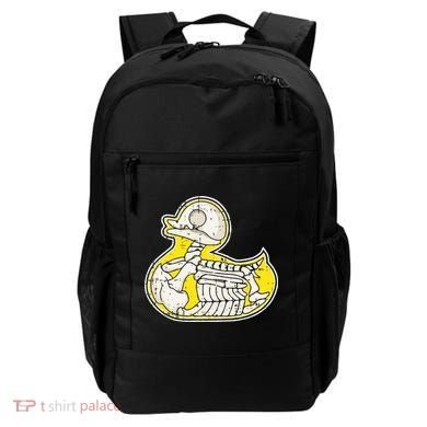 Rubber Duck Skeleton Lazy Halloween Costume Funny Ducky Backpack