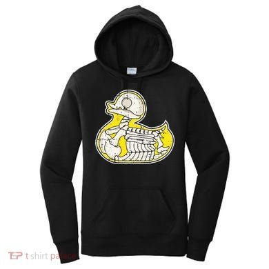 Rubber Duck Skeleton Lazy Halloween Costume Funny Ducky Women's Hoodie