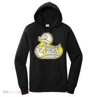 Rubber Duck Skeleton Lazy Halloween Costume Funny Ducky Women's Hoodie thumb 0
