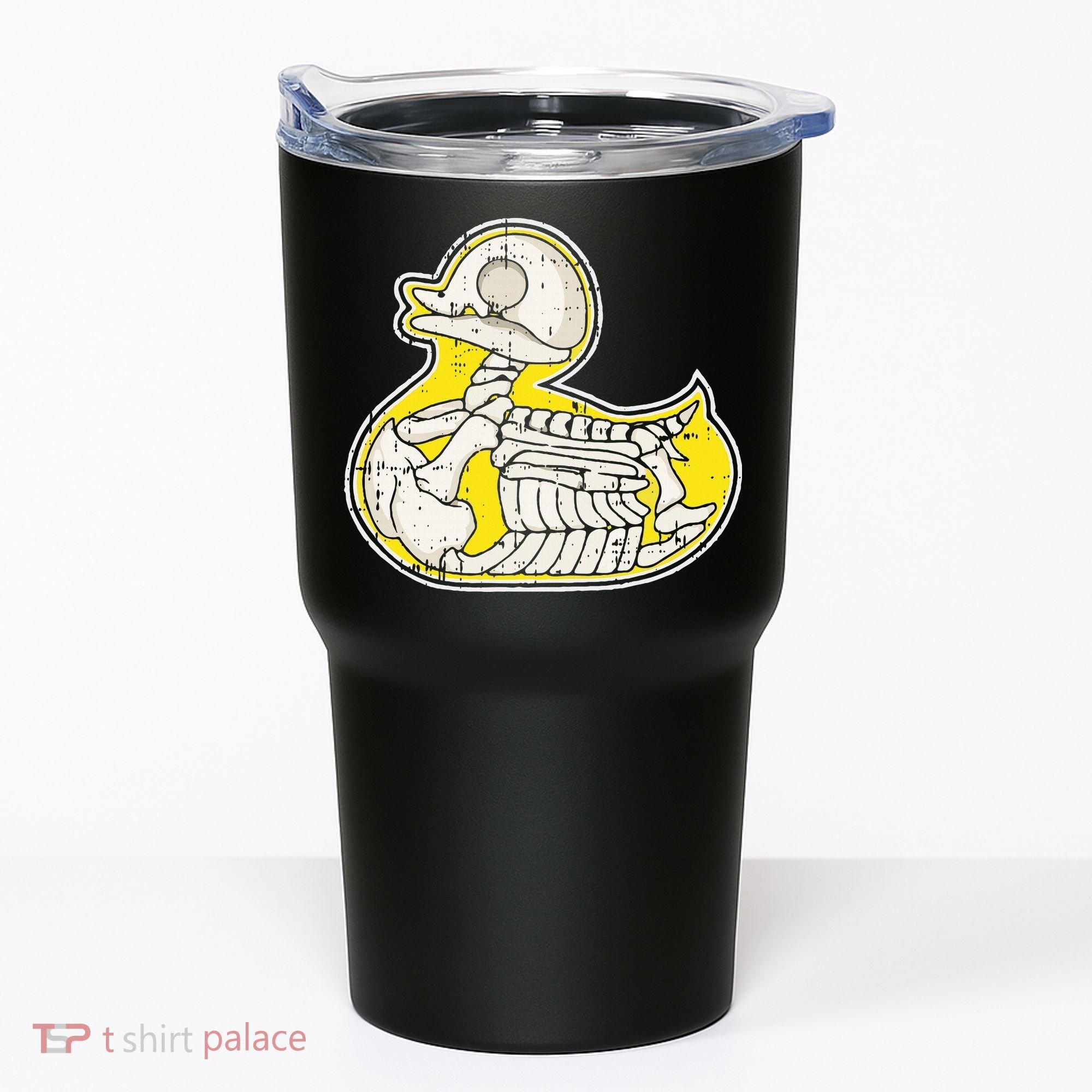 Rubber Duck Skeleton Lazy Halloween Costume Funny Ducky Tumbler
