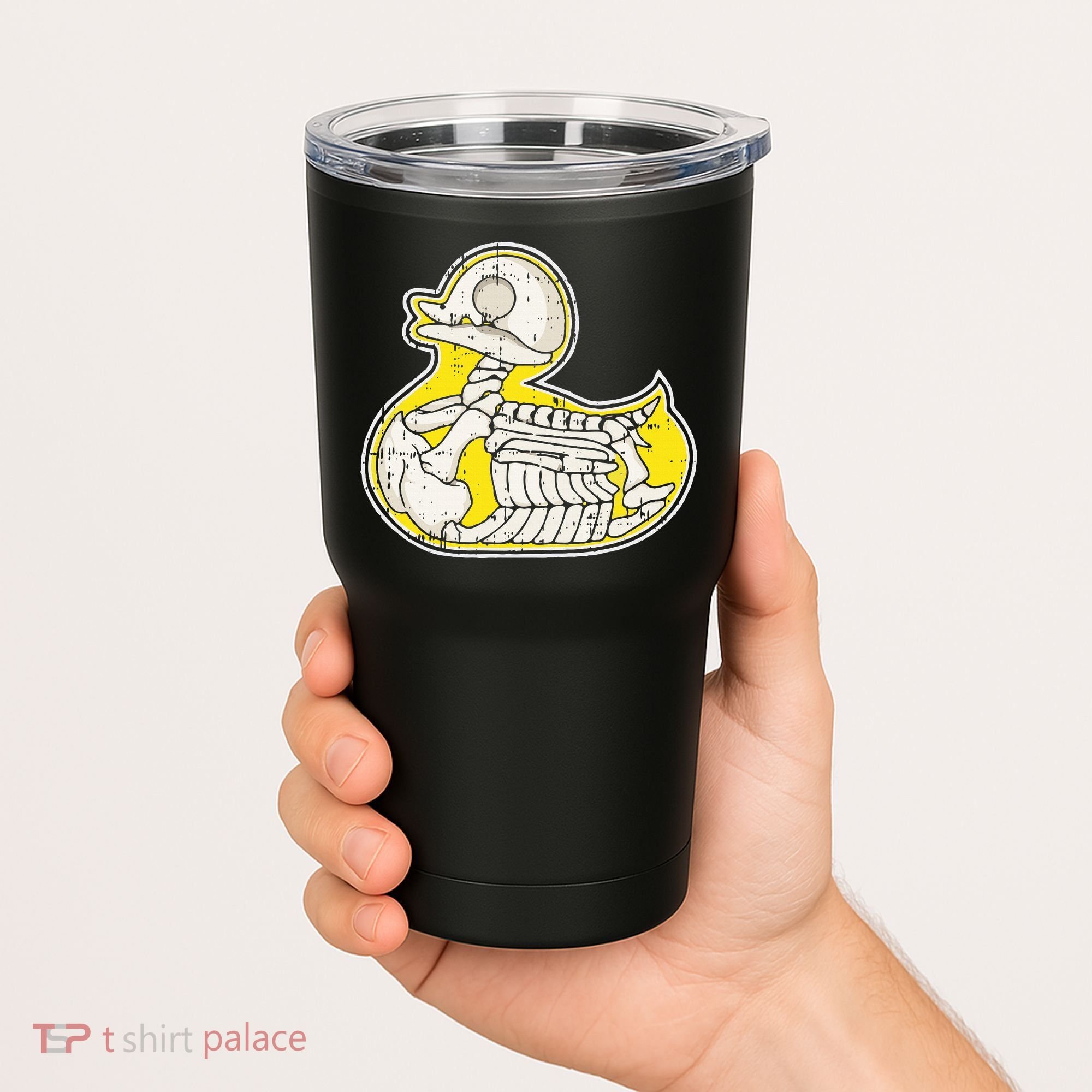 Rubber Duck Skeleton Lazy Halloween Costume Funny Ducky Tumbler