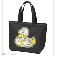 Rubber Duck Skeleton Lazy Halloween Costume Funny Ducky Tote Bag thumb 3