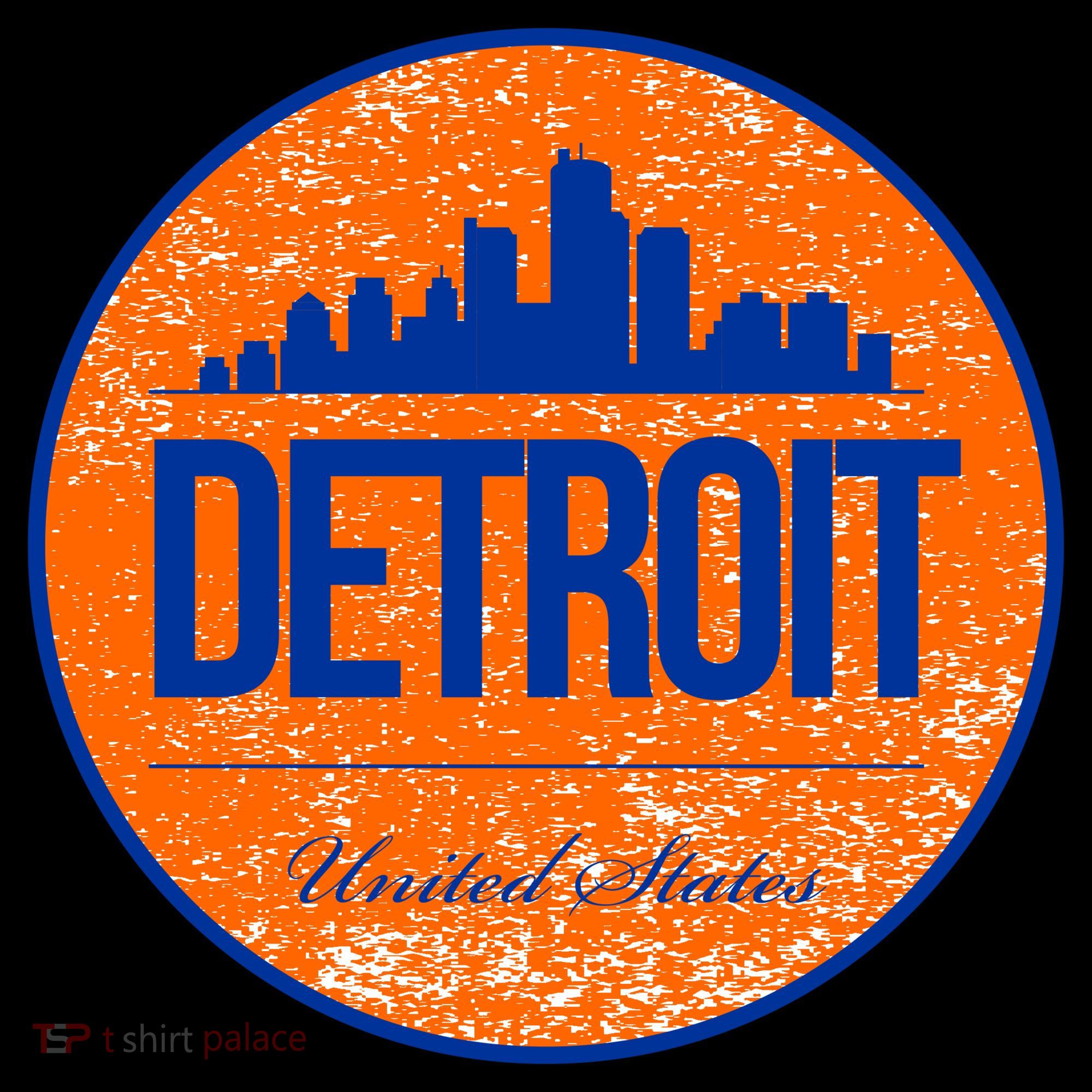 Retro Detroit Skyline Logo Coffee Mug