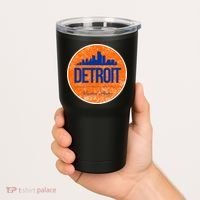 Retro Detroit Skyline Logo Tumbler thumb 2