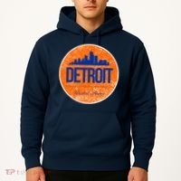 Retro Detroit Skyline Logo Hoodie thumb 2