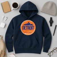 Retro Detroit Skyline Logo Hoodie thumb 3