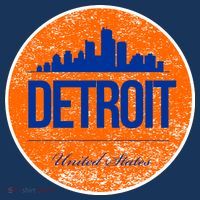 Retro Detroit Skyline Logo Hoodie thumb 7