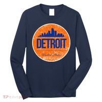Retro Detroit Skyline Logo Long Sleeve Shirt thumb 0