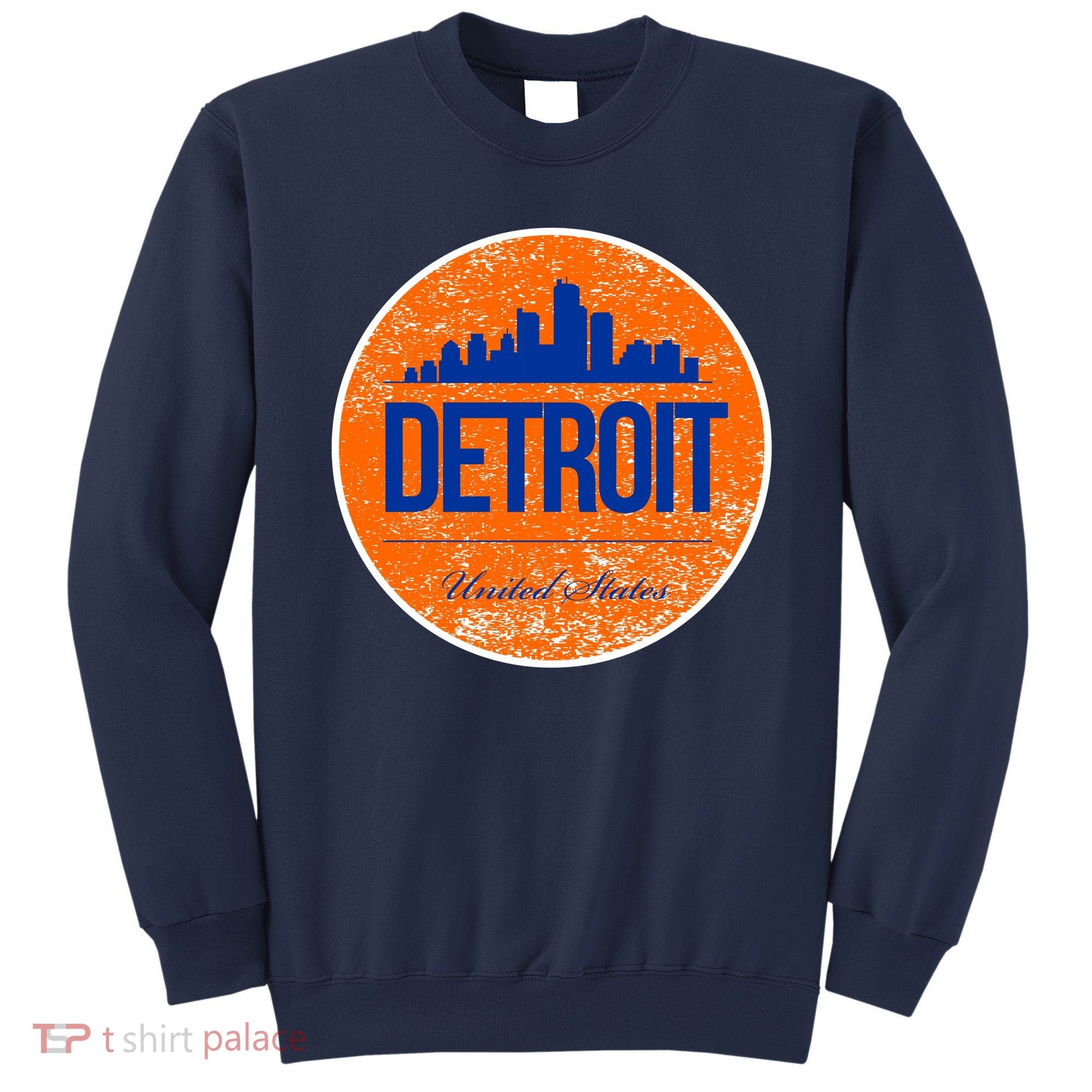 Retro Detroit Skyline Logo Sweatshirt