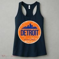Retro Detroit Skyline Logo Women's Tank Top thumb 3