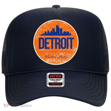 Retro Detroit Skyline Logo Hat