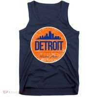 Retro Detroit Skyline Logo Tank Top thumb 0