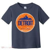 Retro Detroit Skyline Logo Toddler T-Shirt thumb 0