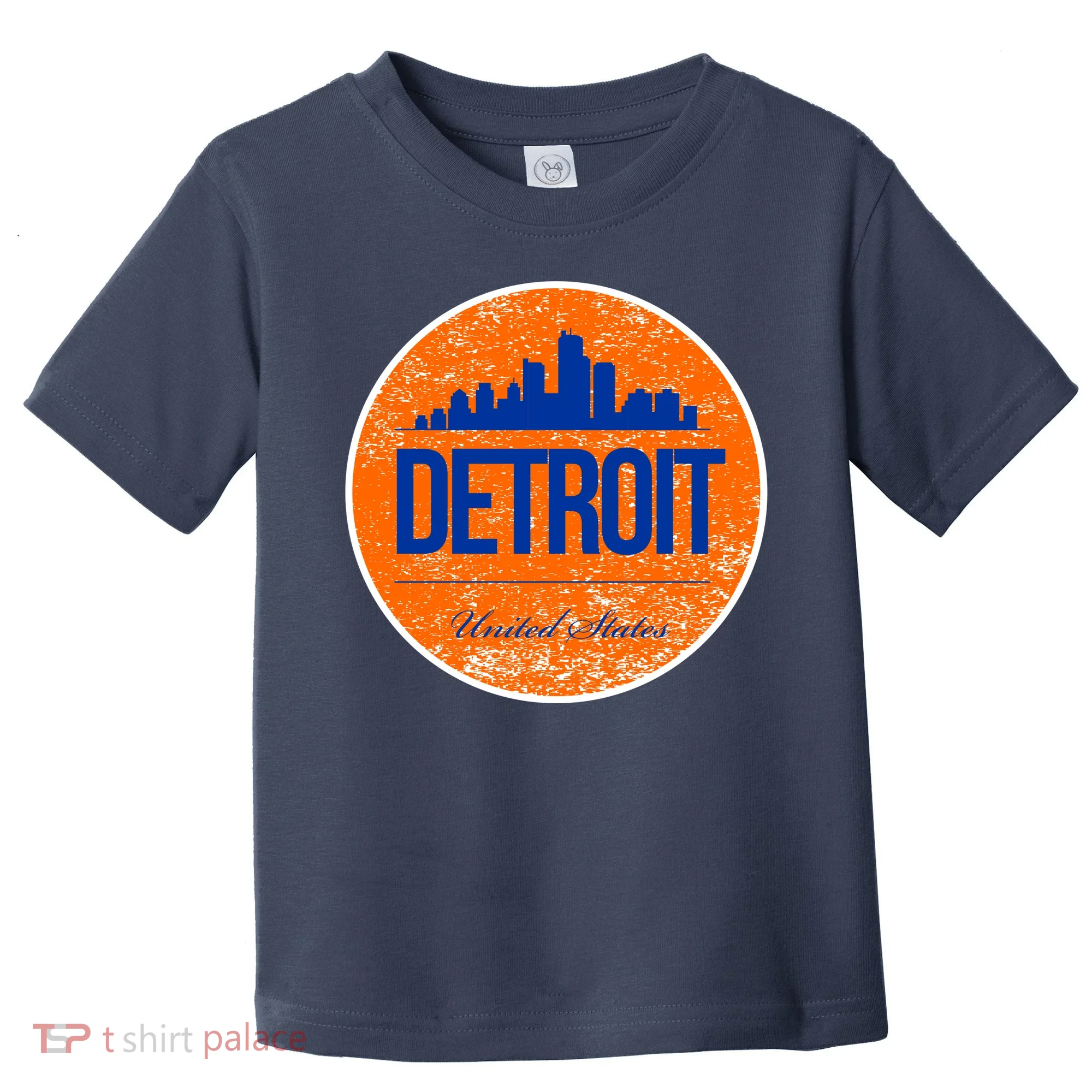 Retro Detroit Skyline Logo Toddler T-Shirt