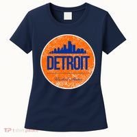 Retro Detroit Skyline Logo Women's T-Shirt thumb 0