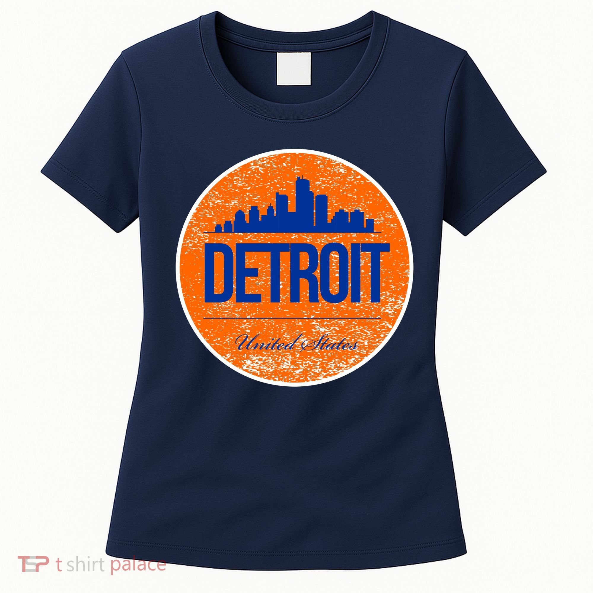 Retro Detroit Skyline Logo Women's T-Shirt