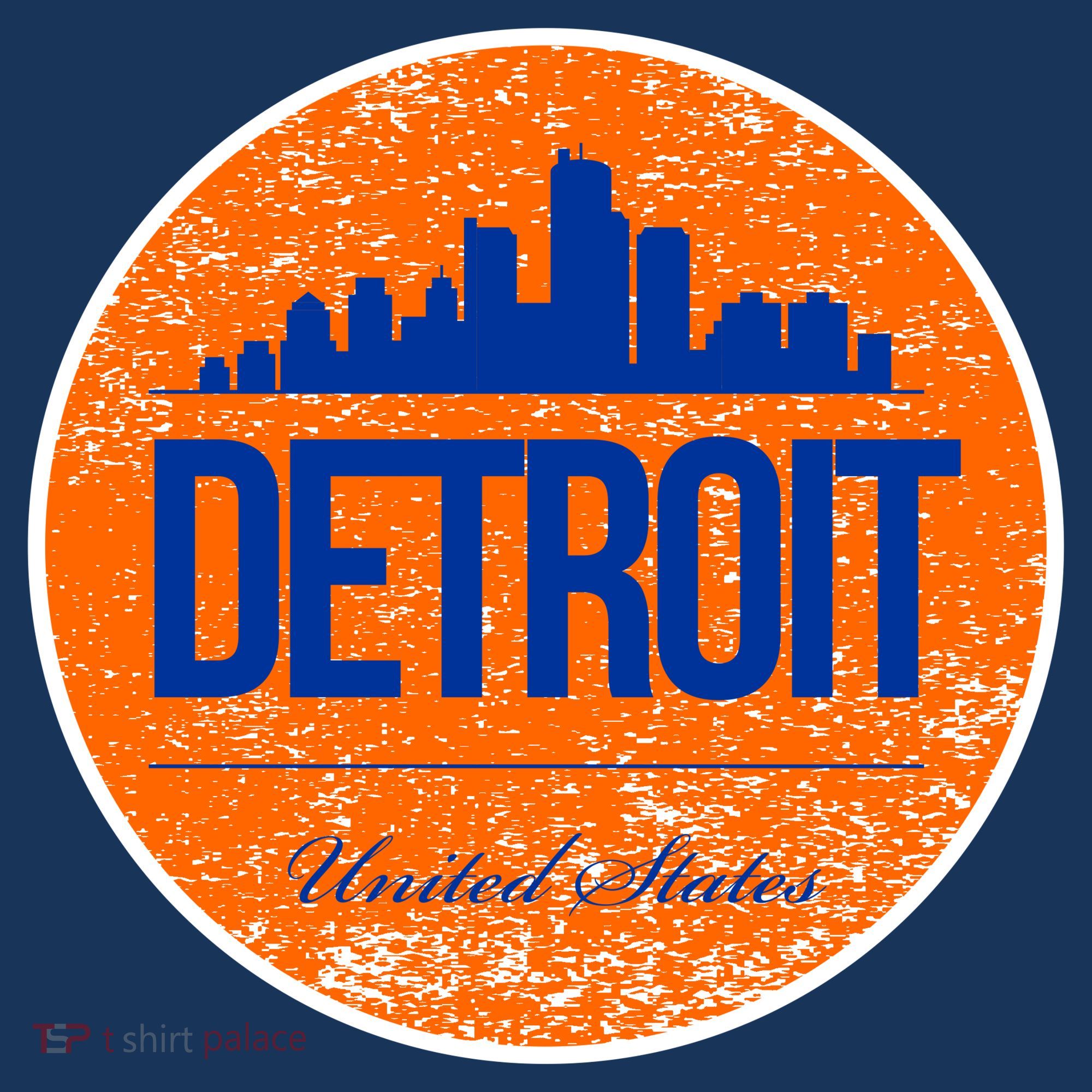 Retro Detroit Skyline Logo Kids Sweatshirt