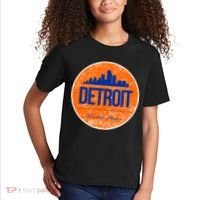 Retro Detroit Skyline Logo Kids T-Shirt thumb 2