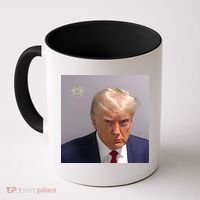 Real Donald Trump Mugshot At Fulton County Sheriffs Office Coffee Mug thumb 0