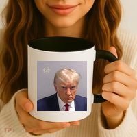 Real Donald Trump Mugshot At Fulton County Sheriffs Office Coffee Mug thumb 3