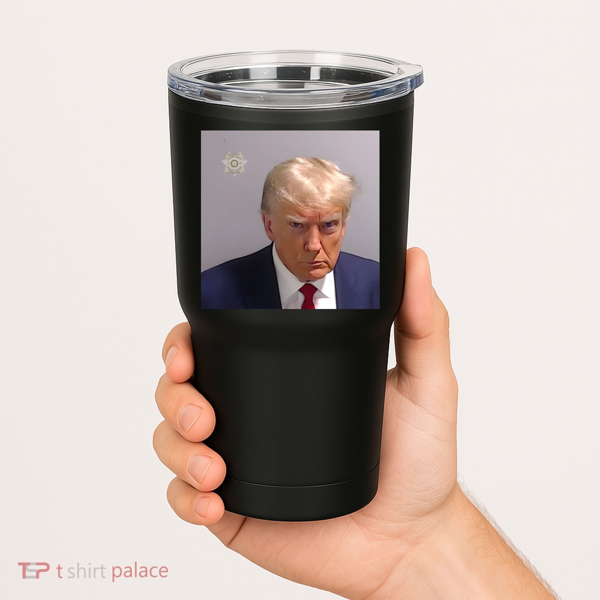 Real Donald Trump Mugshot At Fulton County Sheriffs Office Tumbler