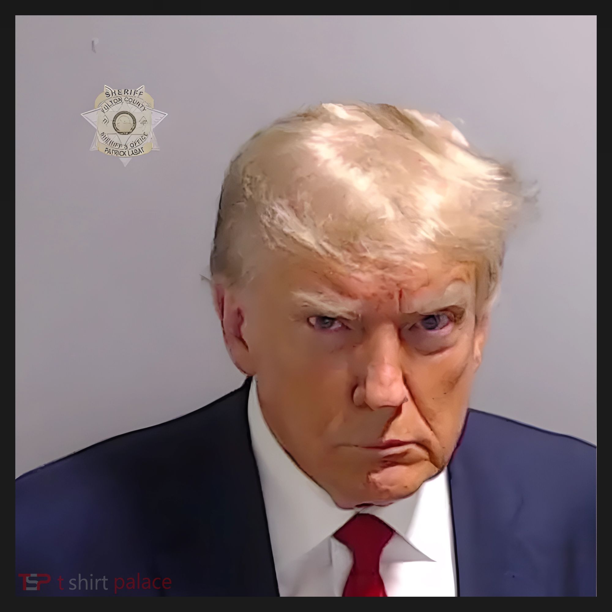Real Donald Trump Mugshot At Fulton County Sheriffs Office Ornament