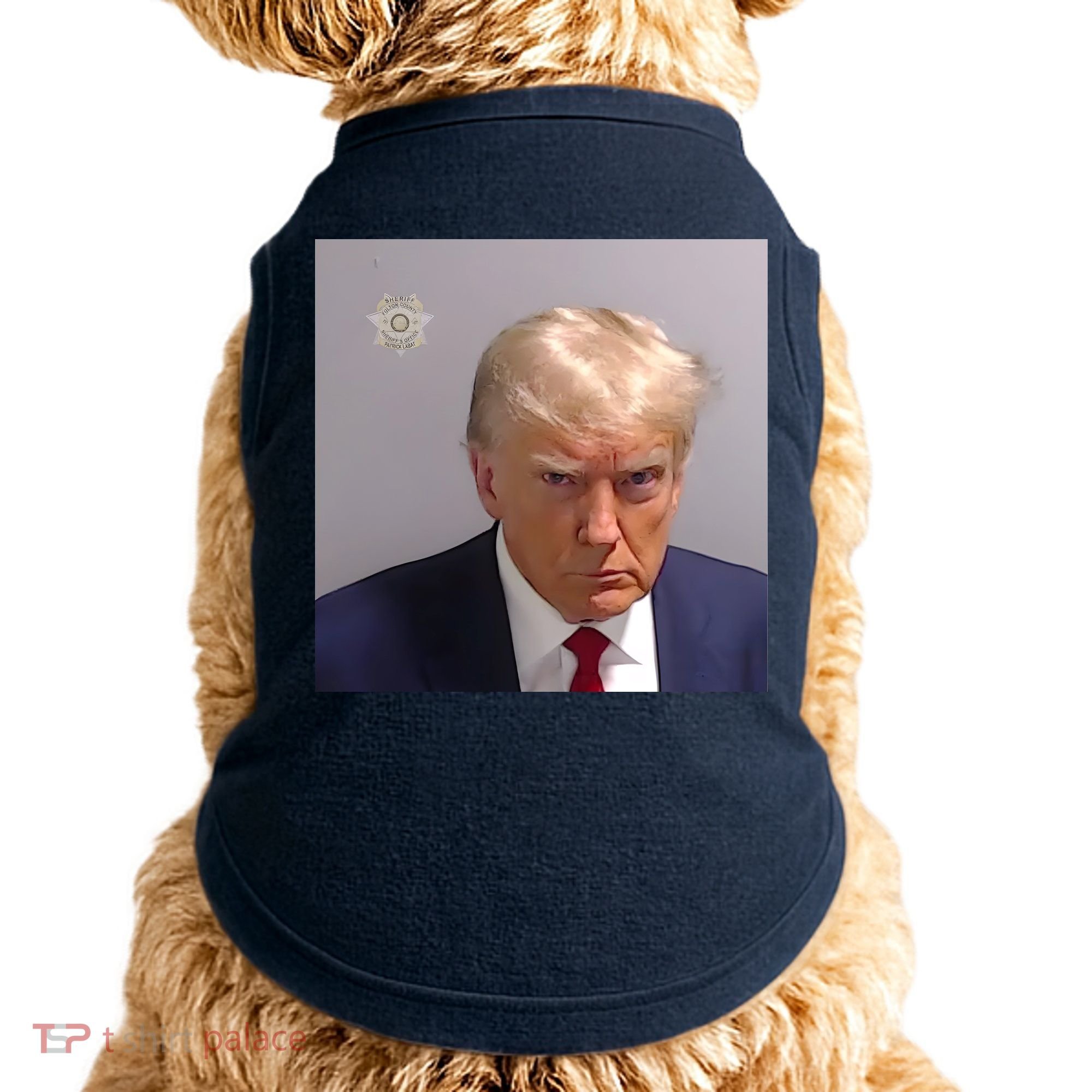 Real Donald Trump Mugshot At Fulton County Sheriffs Office Doggie Tank
