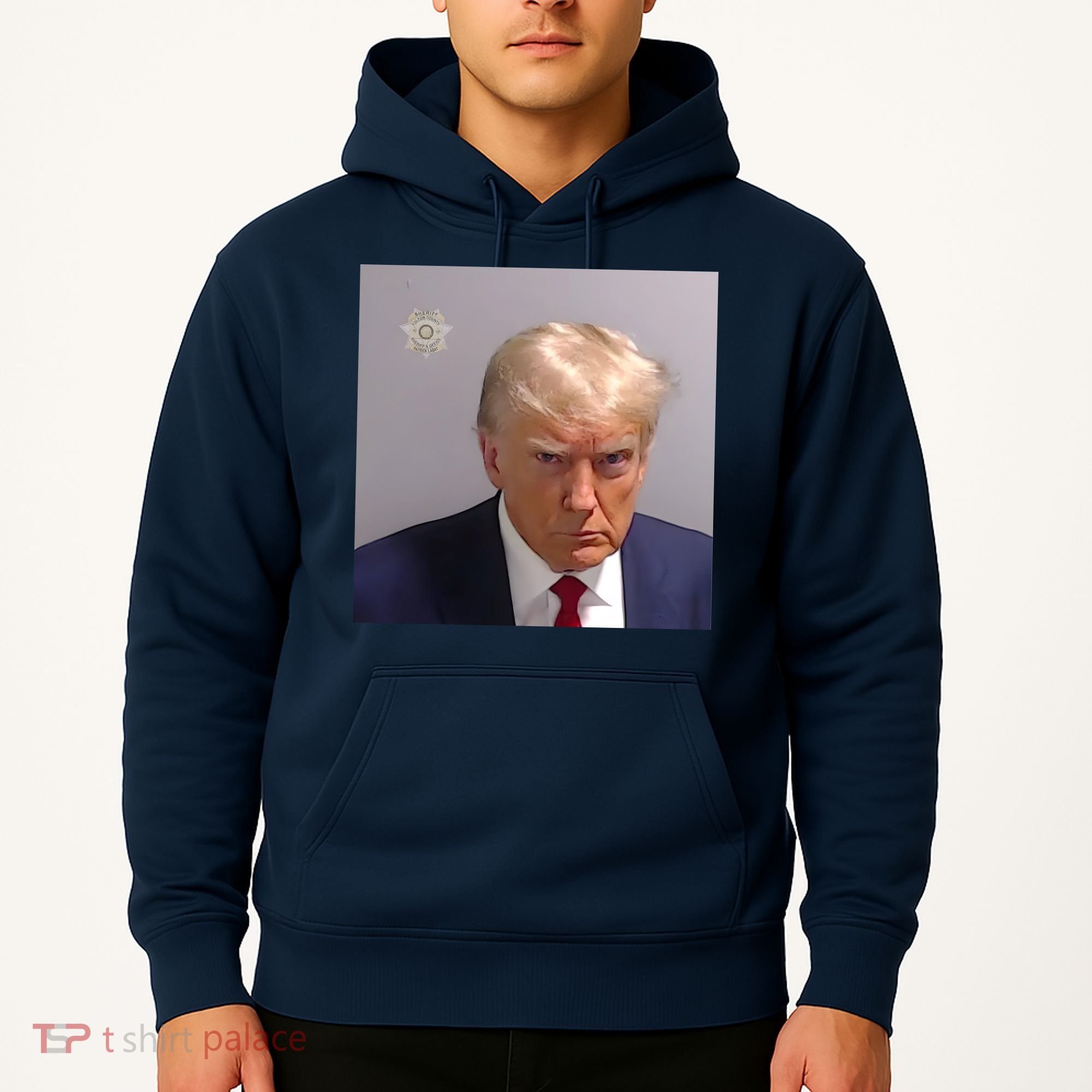Real Donald Trump Mugshot At Fulton County Sheriffs Office Hoodie