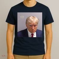 Real Donald Trump Mugshot At Fulton County Sheriffs Office T-Shirt thumb 3