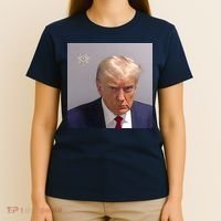 Real Donald Trump Mugshot At Fulton County Sheriffs Office T-Shirt thumb 4