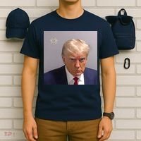 Real Donald Trump Mugshot At Fulton County Sheriffs Office T-Shirt thumb 6