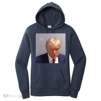 Real Donald Trump Mugshot At Fulton County Sheriffs Office Women's Hoodie