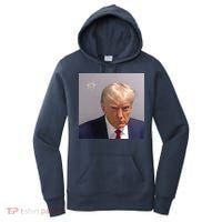 Real Donald Trump Mugshot At Fulton County Sheriffs Office Women's Hoodie thumb 0