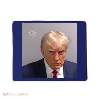 Real Donald Trump Mugshot At Fulton County Sheriffs Office Mousepad thumb 0