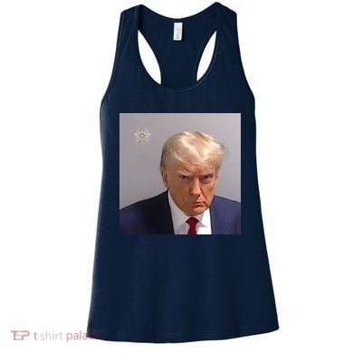 Real Donald Trump Mugshot At Fulton County Sheriffs Office Women's Tank Top