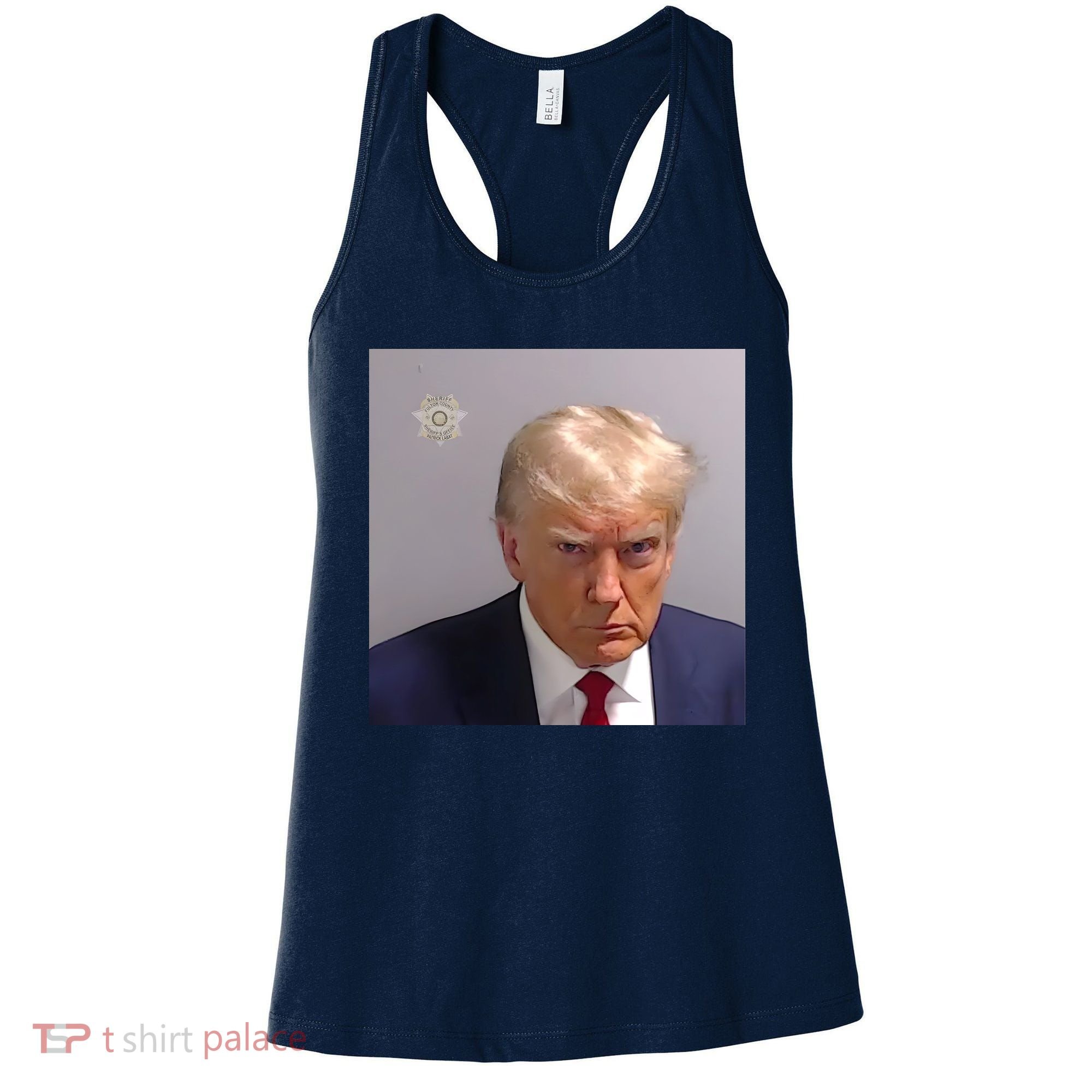 Real Donald Trump Mugshot At Fulton County Sheriffs Office Women's Tank Top