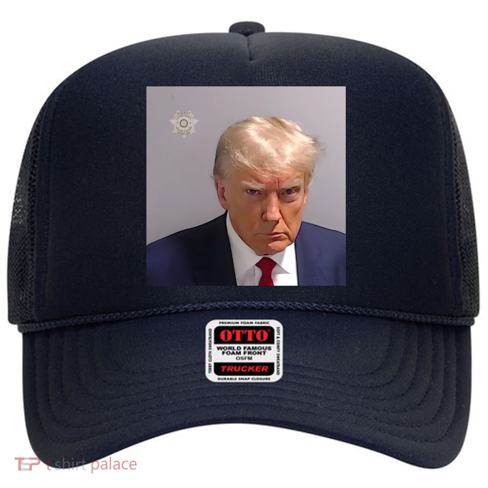 Real Donald Trump Mugshot At Fulton County Sheriffs Office Hat
