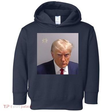 Real Donald Trump Mugshot At Fulton County Sheriffs Office Toddler Hoodie