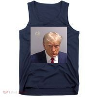 Real Donald Trump Mugshot At Fulton County Sheriffs Office Tank Top thumb 0