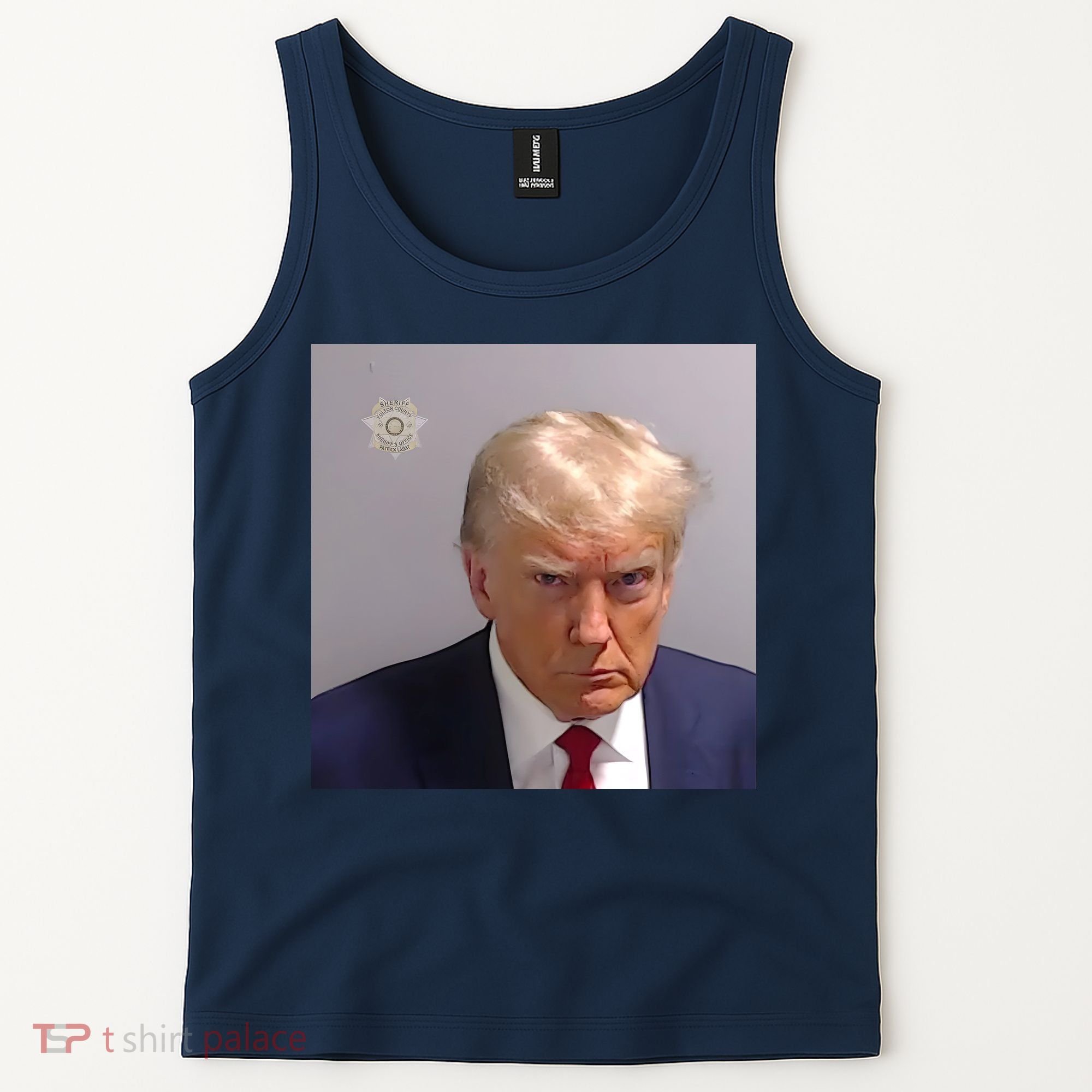 Real Donald Trump Mugshot At Fulton County Sheriffs Office Tank Top