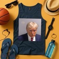 Real Donald Trump Mugshot At Fulton County Sheriffs Office Tank Top thumb 4