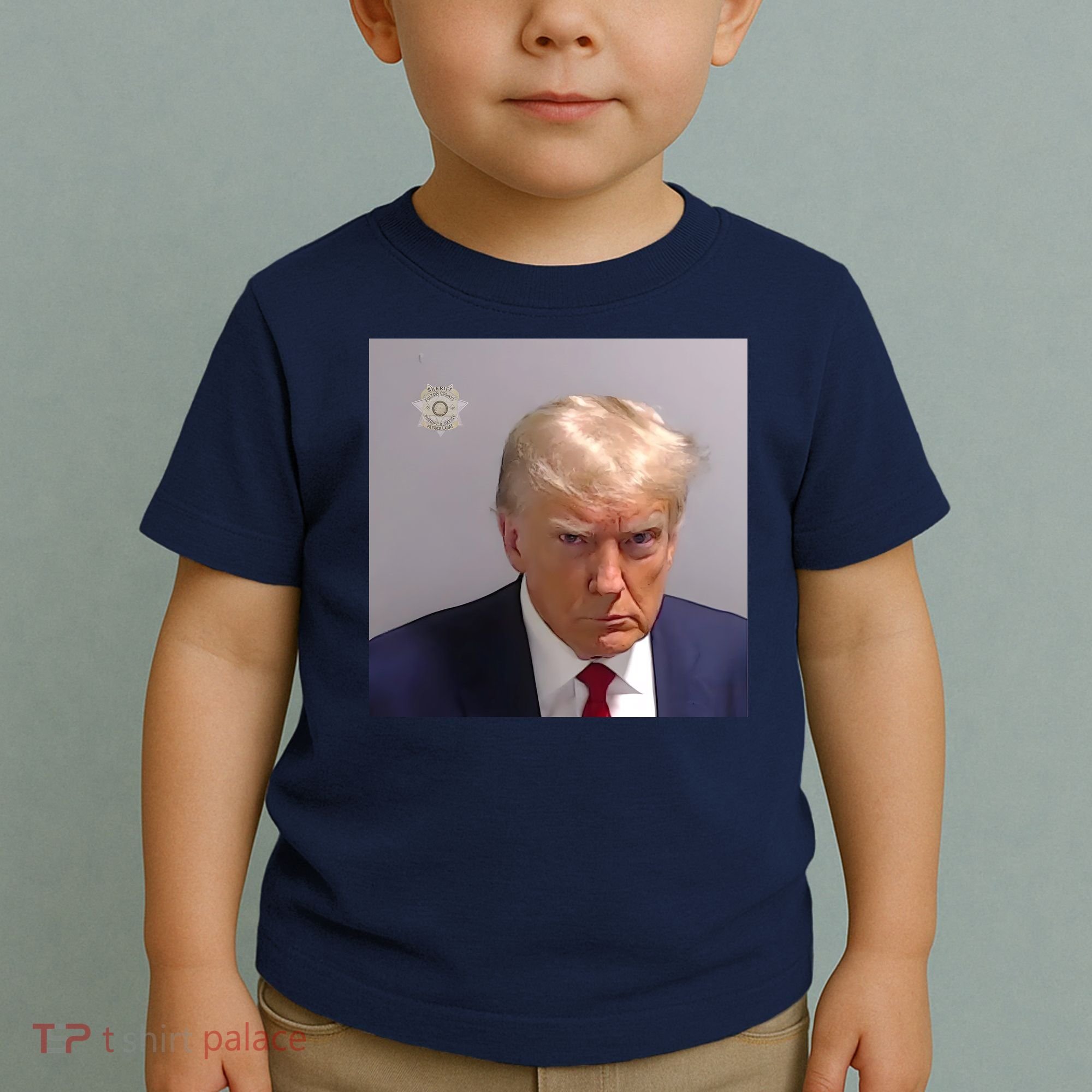 Real Donald Trump Mugshot At Fulton County Sheriffs Office Toddler T-Shirt