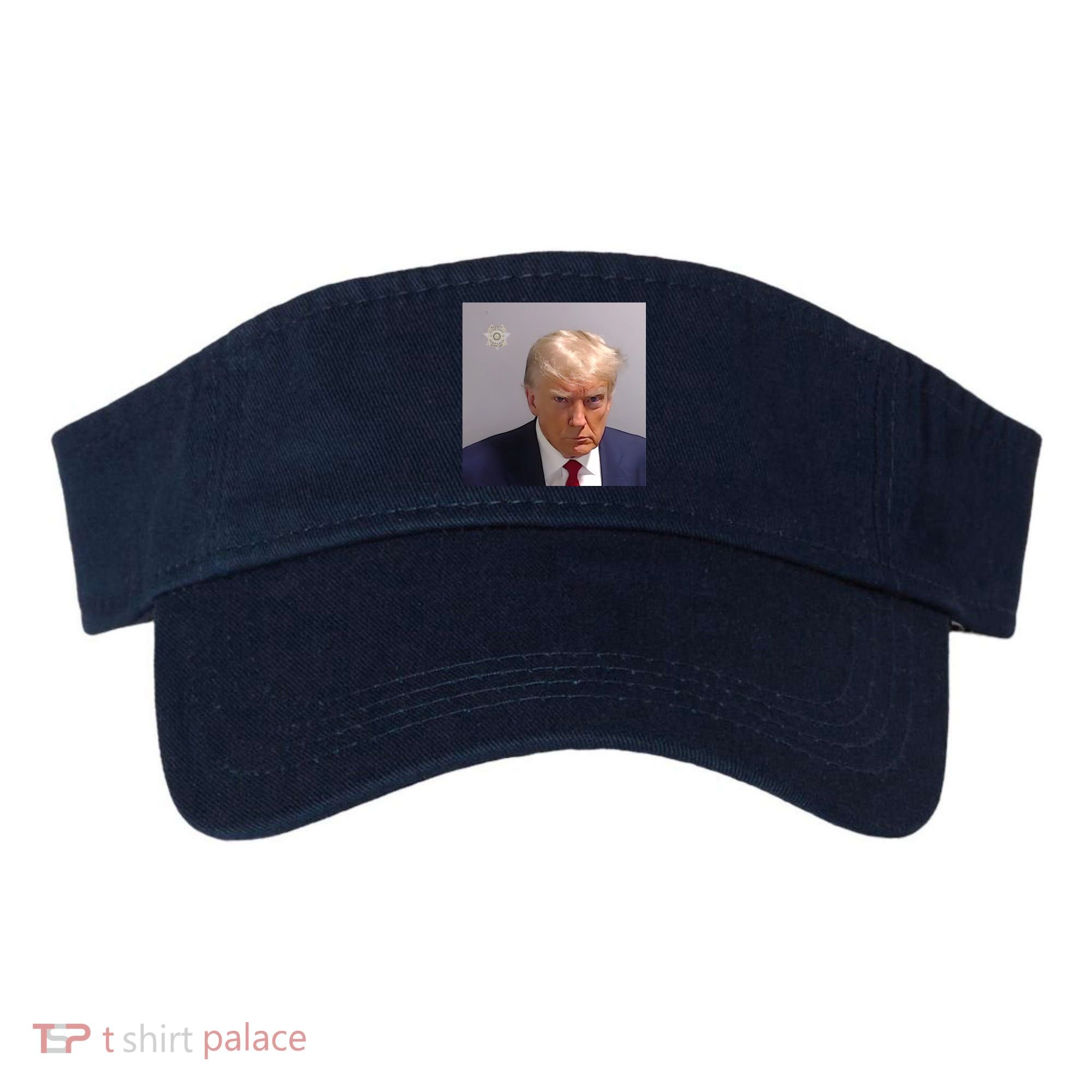 Real Donald Trump Mugshot At Fulton County Sheriffs Office Visor