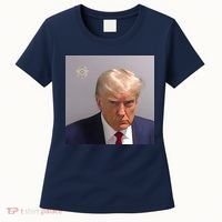 Real Donald Trump Mugshot At Fulton County Sheriffs Office Women's T-Shirt thumb 0
