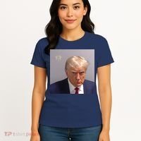 Real Donald Trump Mugshot At Fulton County Sheriffs Office Women's T-Shirt thumb 4